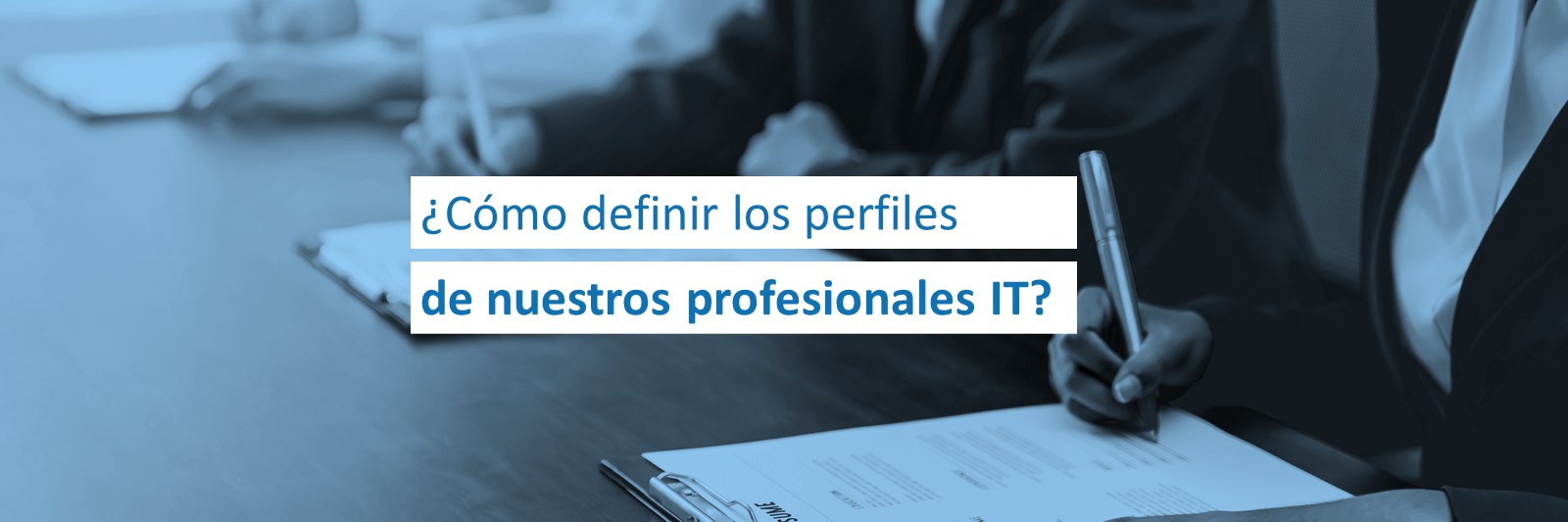 ¿Cómo definir los perfiles de nuestros profesionales IT?
